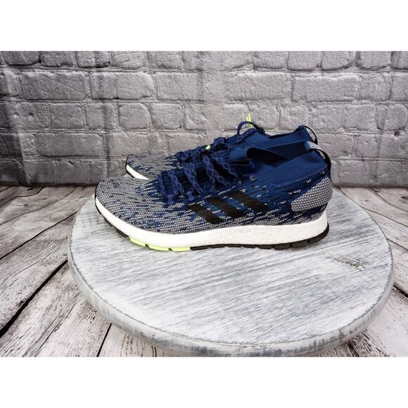 Adidas Pure Boost  Blue/yellow/black Men 12 Used No Box Very Clean Barely Worn - Picture 3 of 9